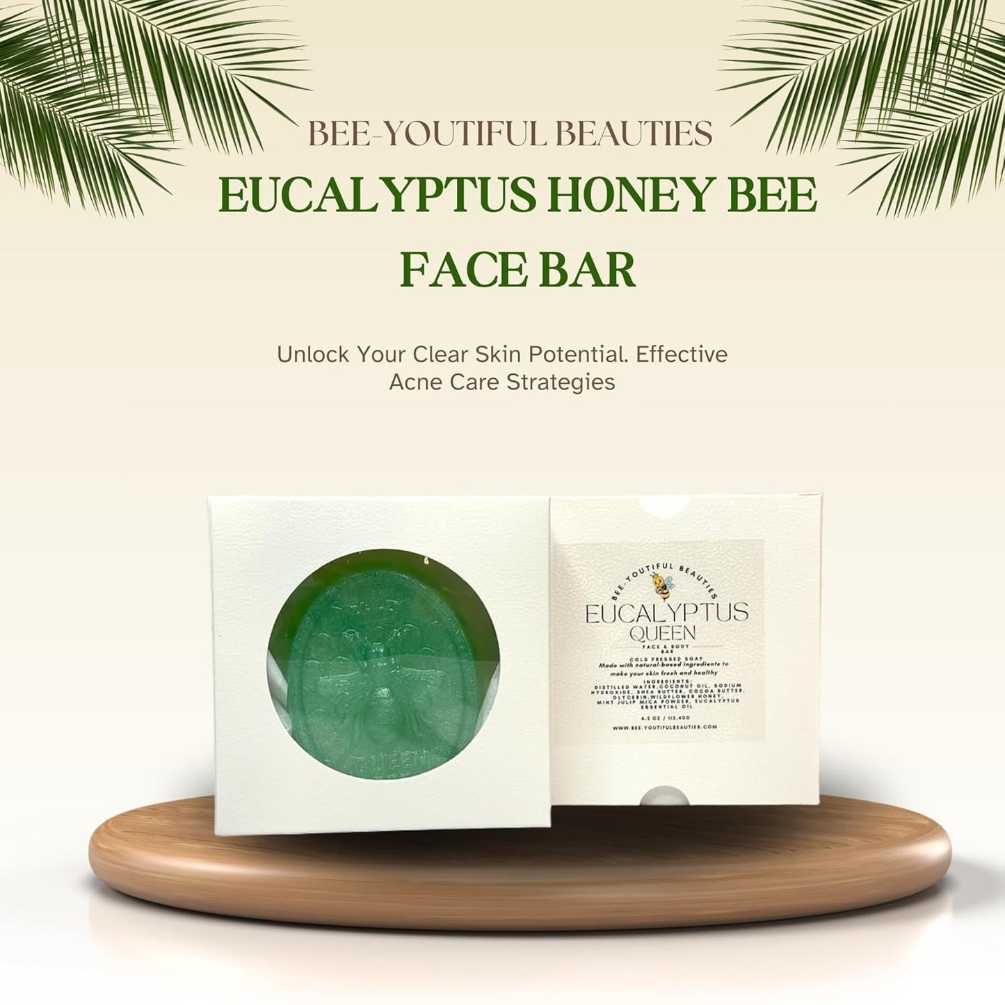 EUCALYPTUS HONEY BEE FACE BAR image 7