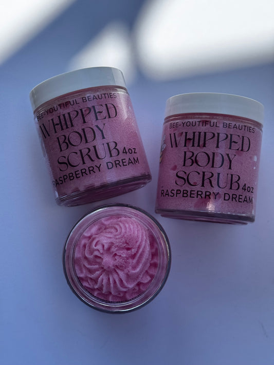 Raspberry Dream Whipped Beeswax & Honey Body Scrub