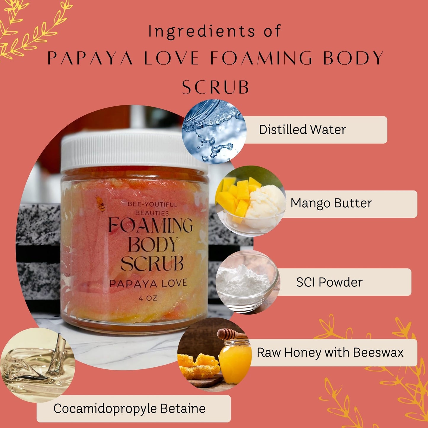 PAPAYA LOVE FOAMING BODY SCRUB image 8