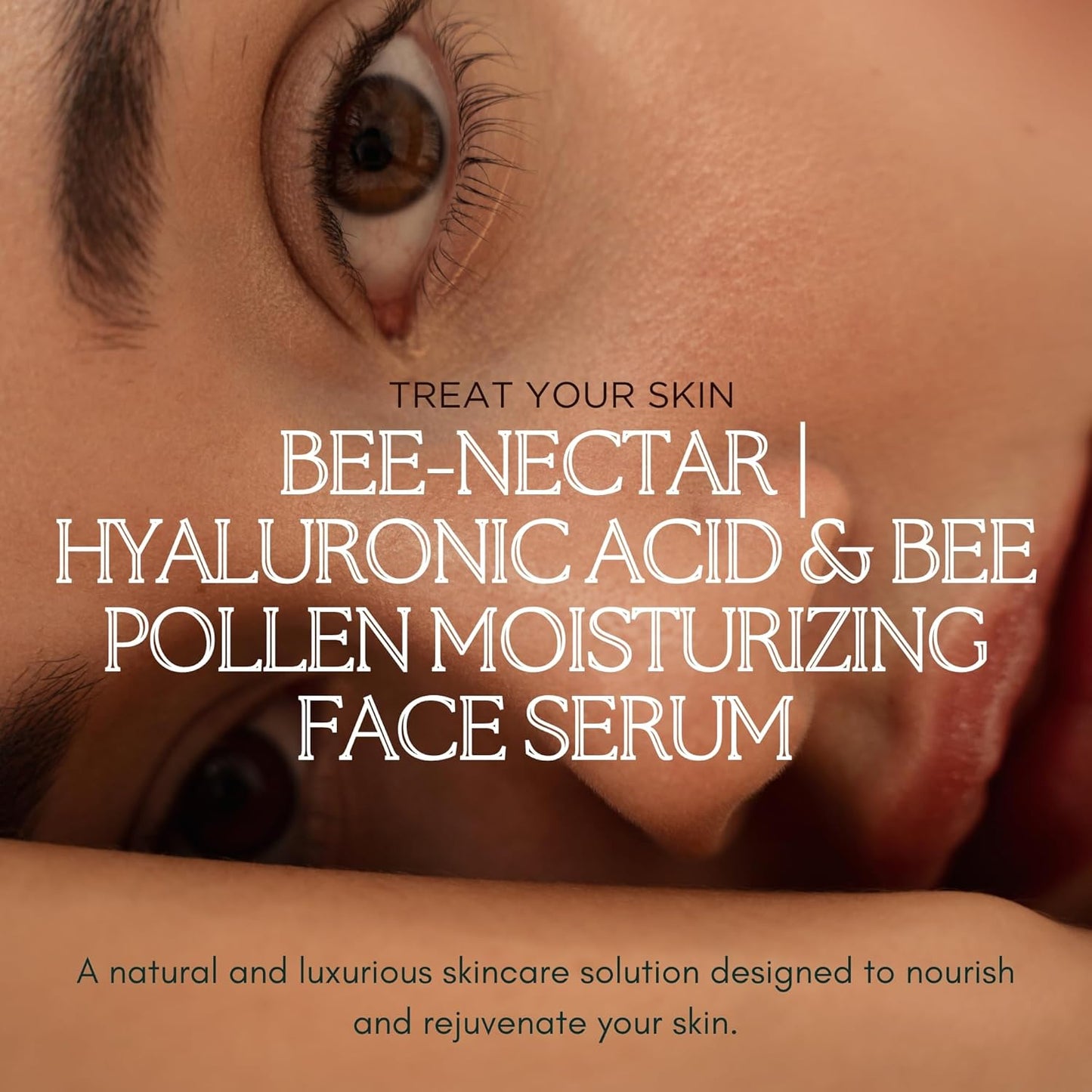 BEE-NECTAR | HYALURONIC ACID & BEE POLLEN MOISTURIZING FACE SERUM image 7