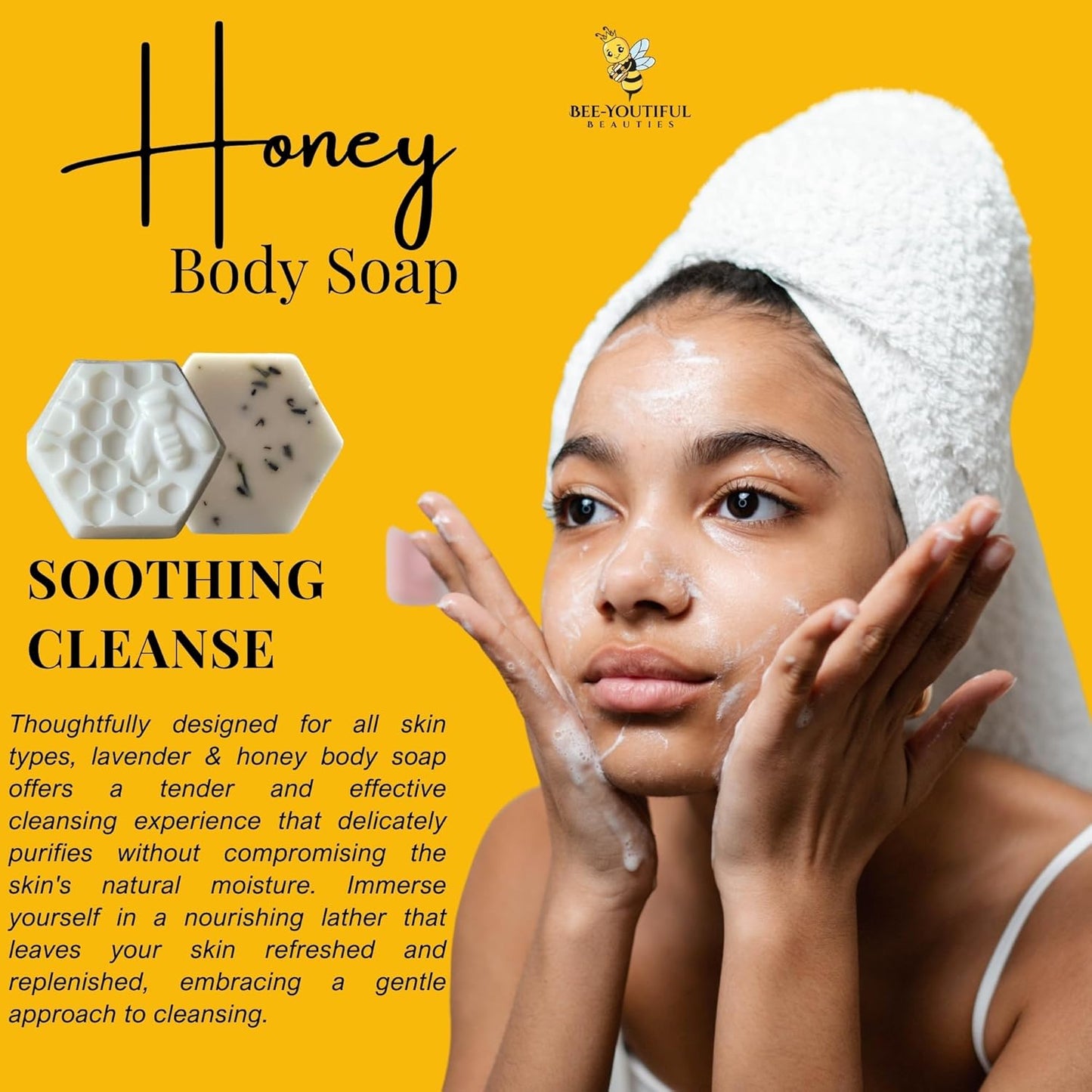 LAVENDER & HONEY BODY SOAP image 4