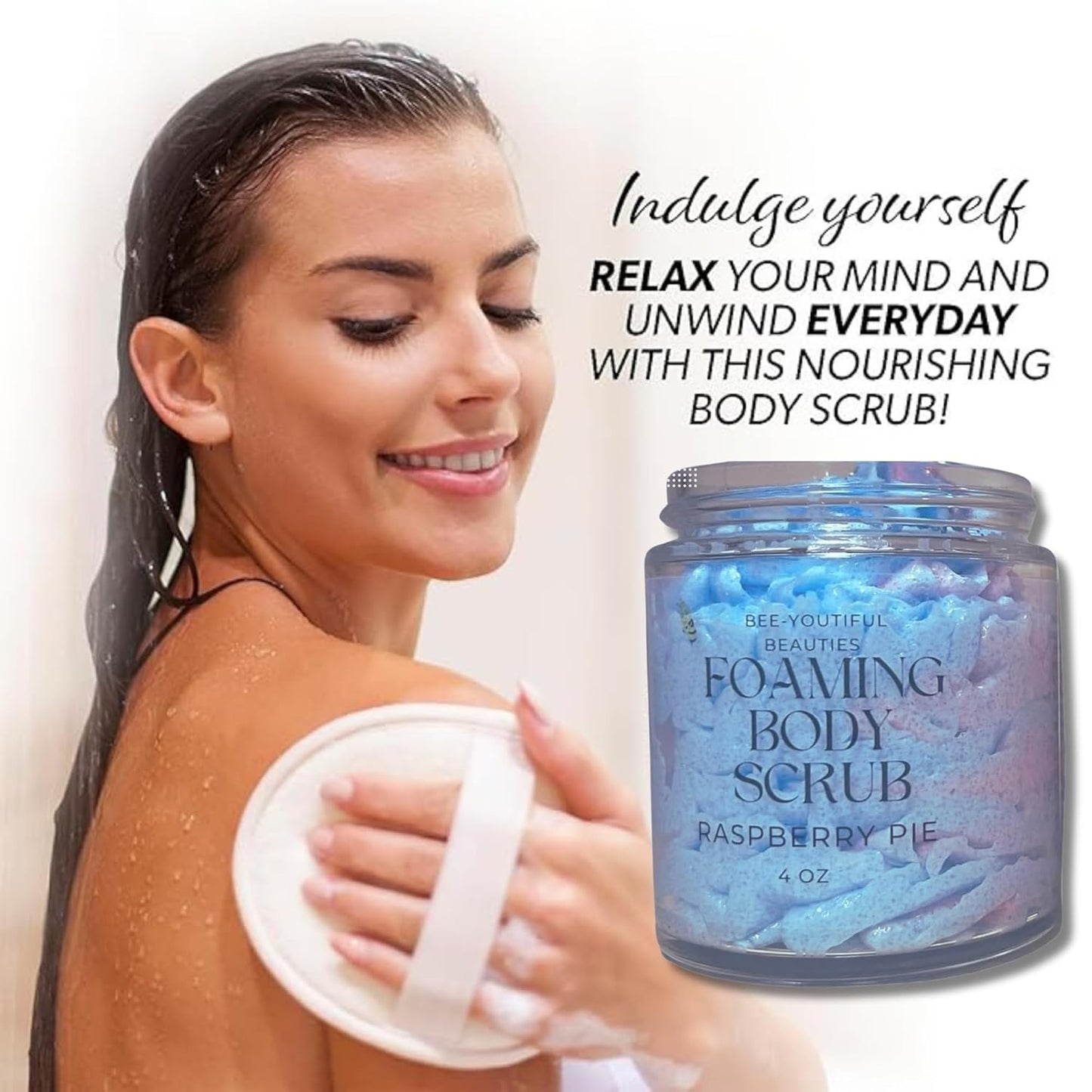 RASPBERRY PIE FOAMING BODY SCRUB image 5