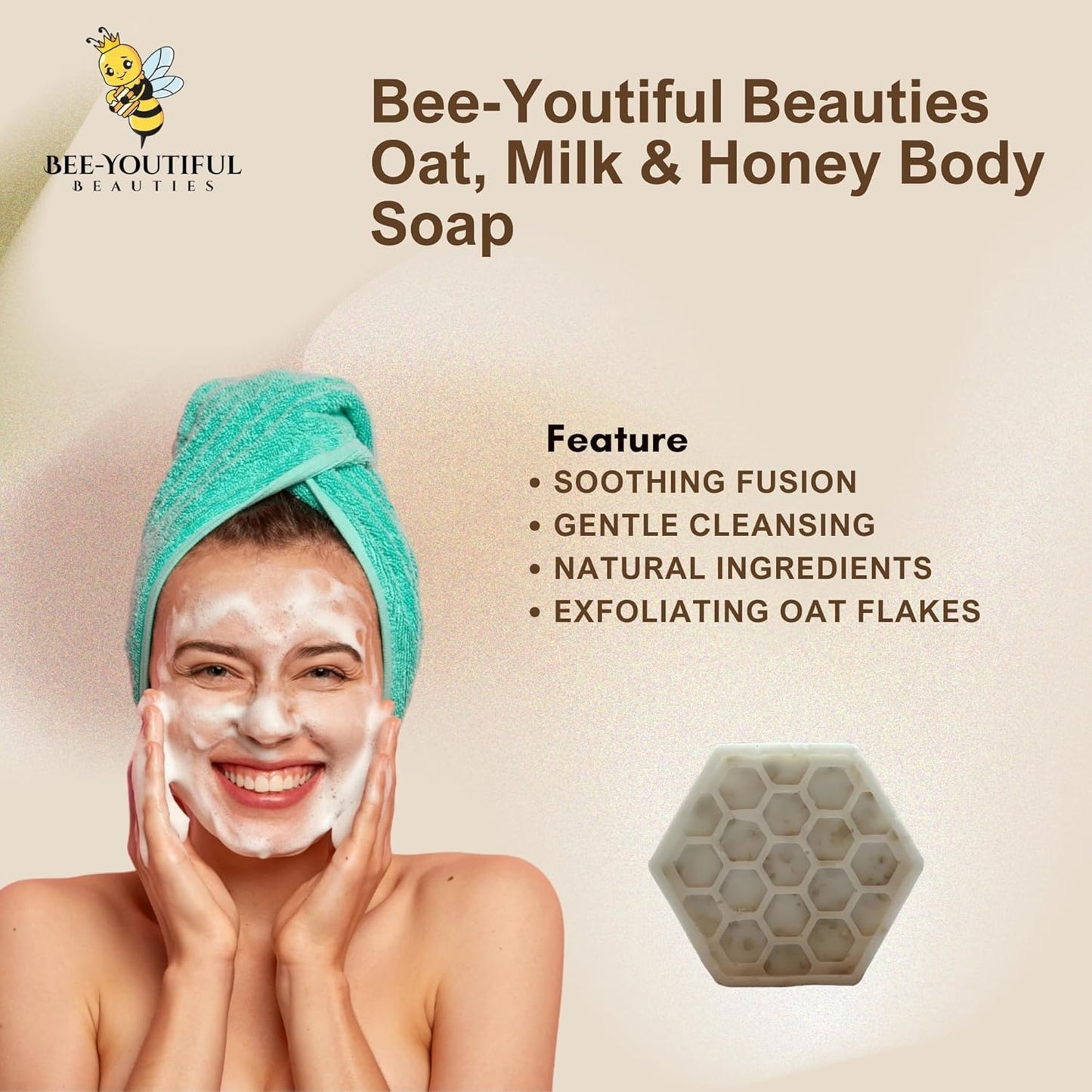 OAT, MILK & HONEY BODY SOAP image 5
