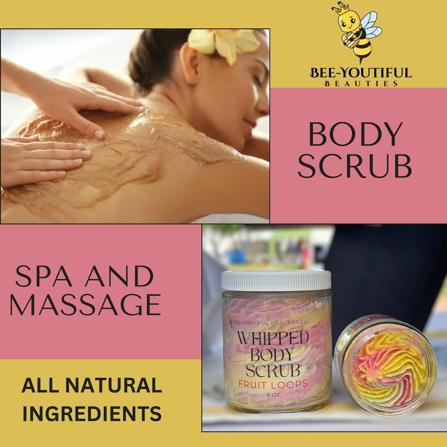 FRUIT LOOPS | WHIPPED BEESWAX+ COCONUT OIL BODY SCRUB image 6