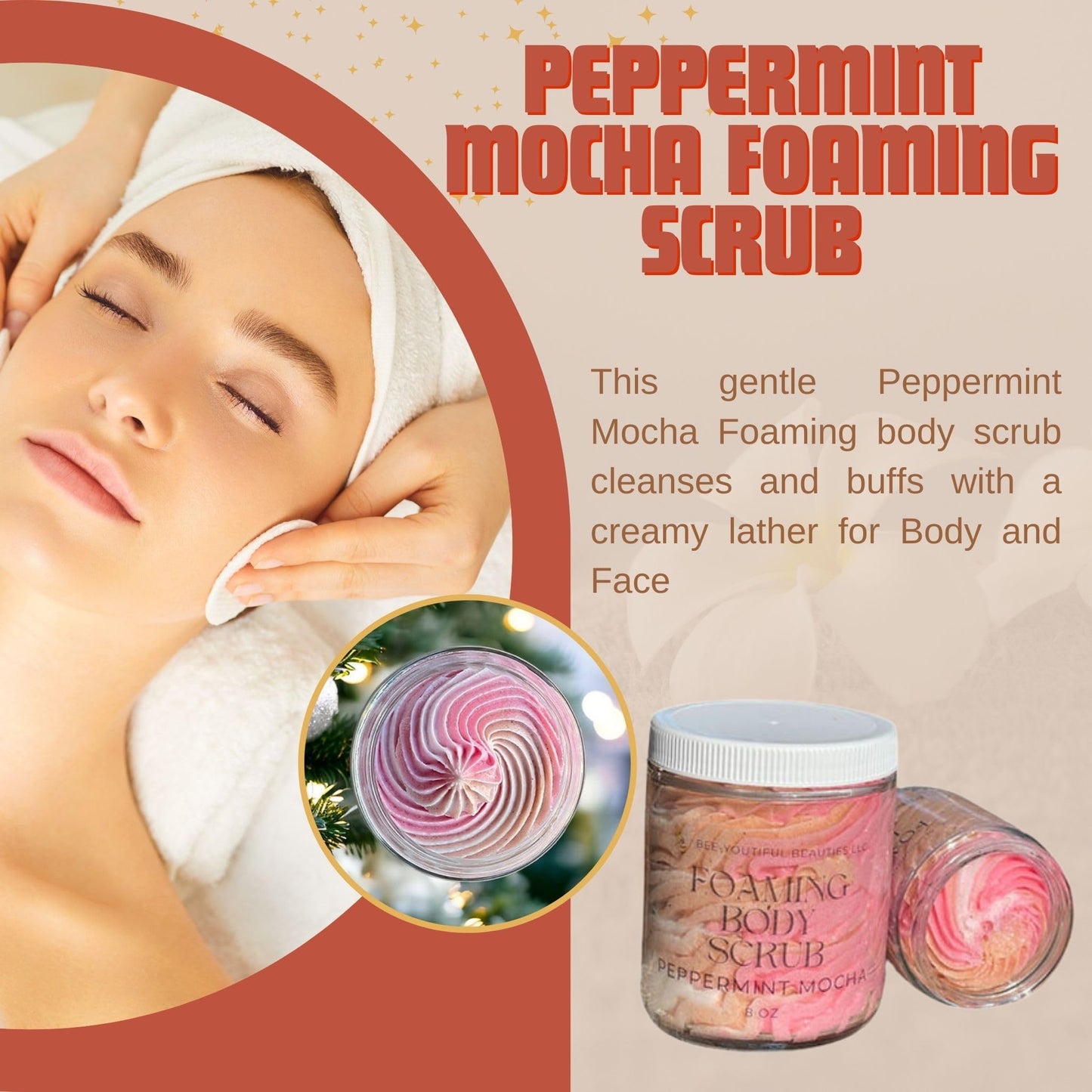 PEPPERMINT MOCHA FOAMING SCRUB image 2