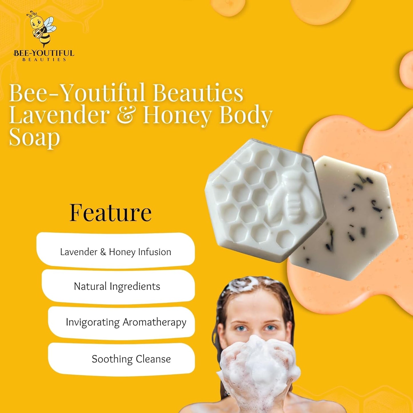 LAVENDER & HONEY BODY SOAP image 5