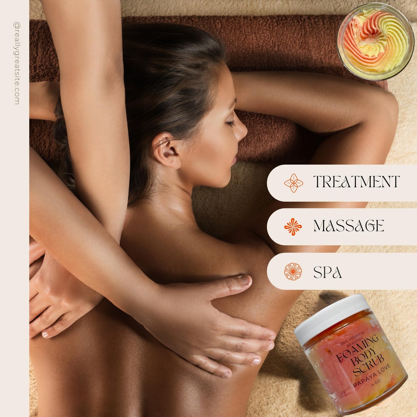 PAPAYA LOVE FOAMING BODY SCRUB image 5