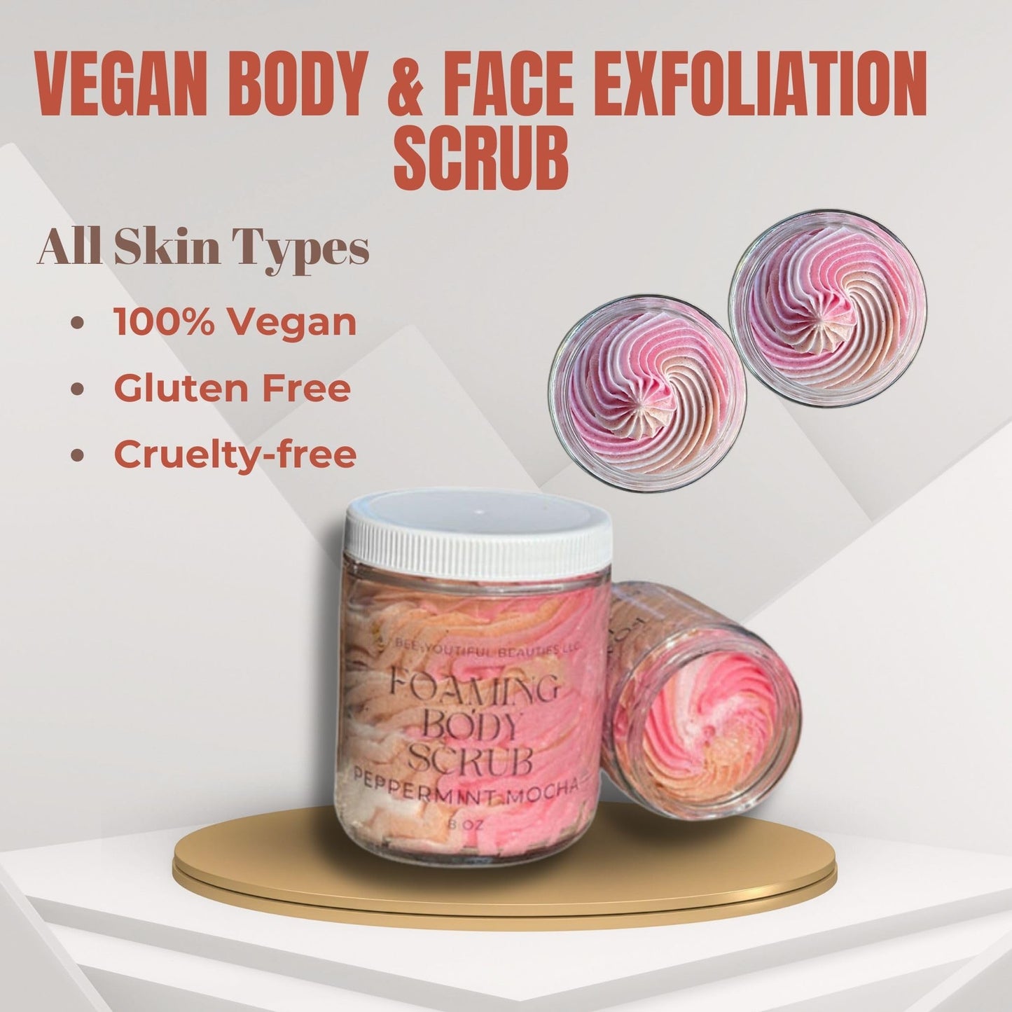 PEPPERMINT MOCHA FOAMING SCRUB image 3