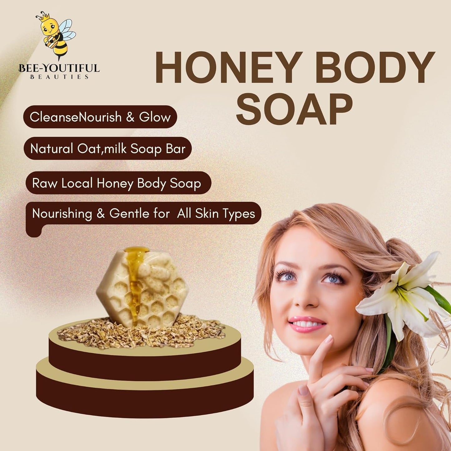 OAT, MILK & HONEY BODY SOAP image 2