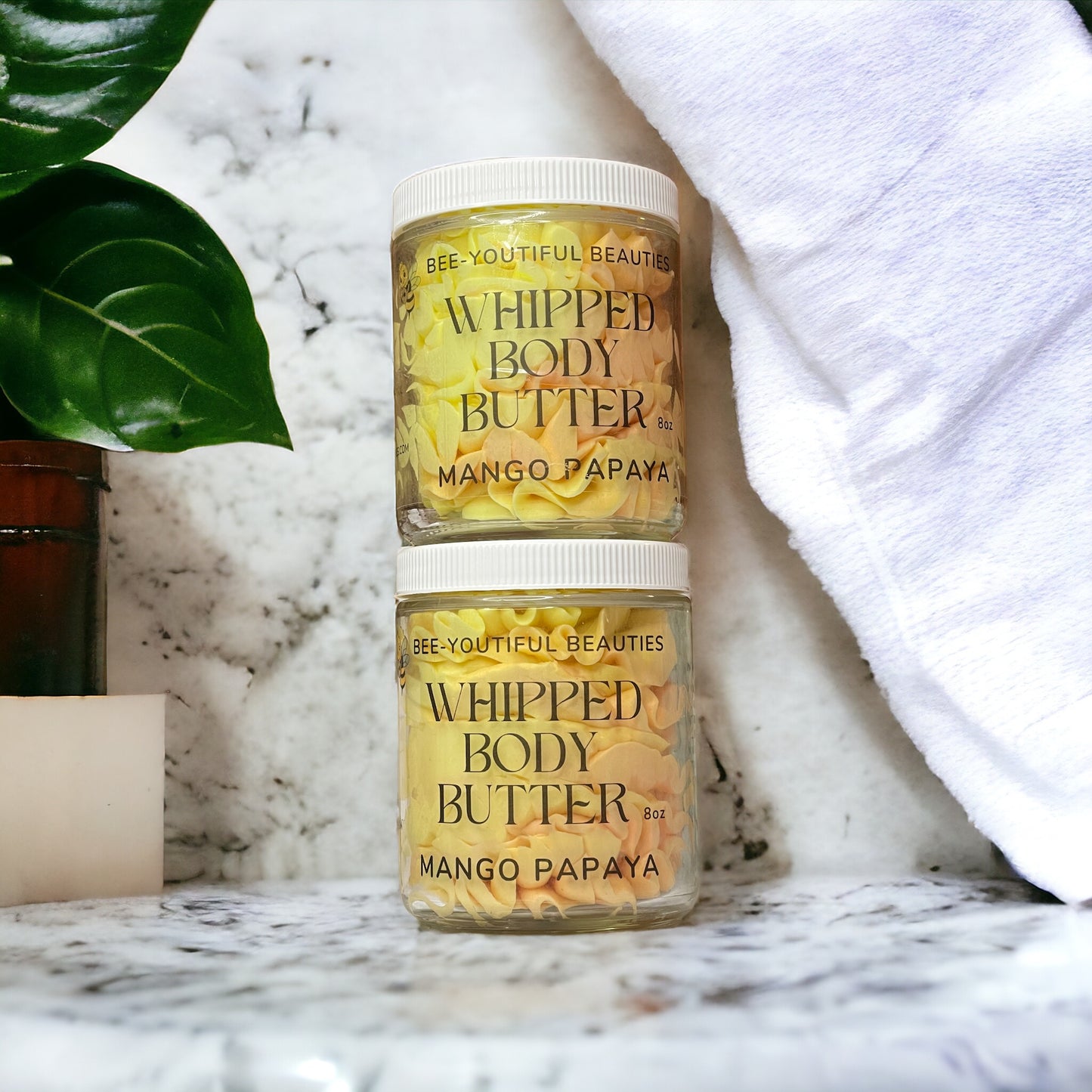 MANGO PAPAYA WHIPPED SHEA + BEESWAX BODY BUTTER image 1