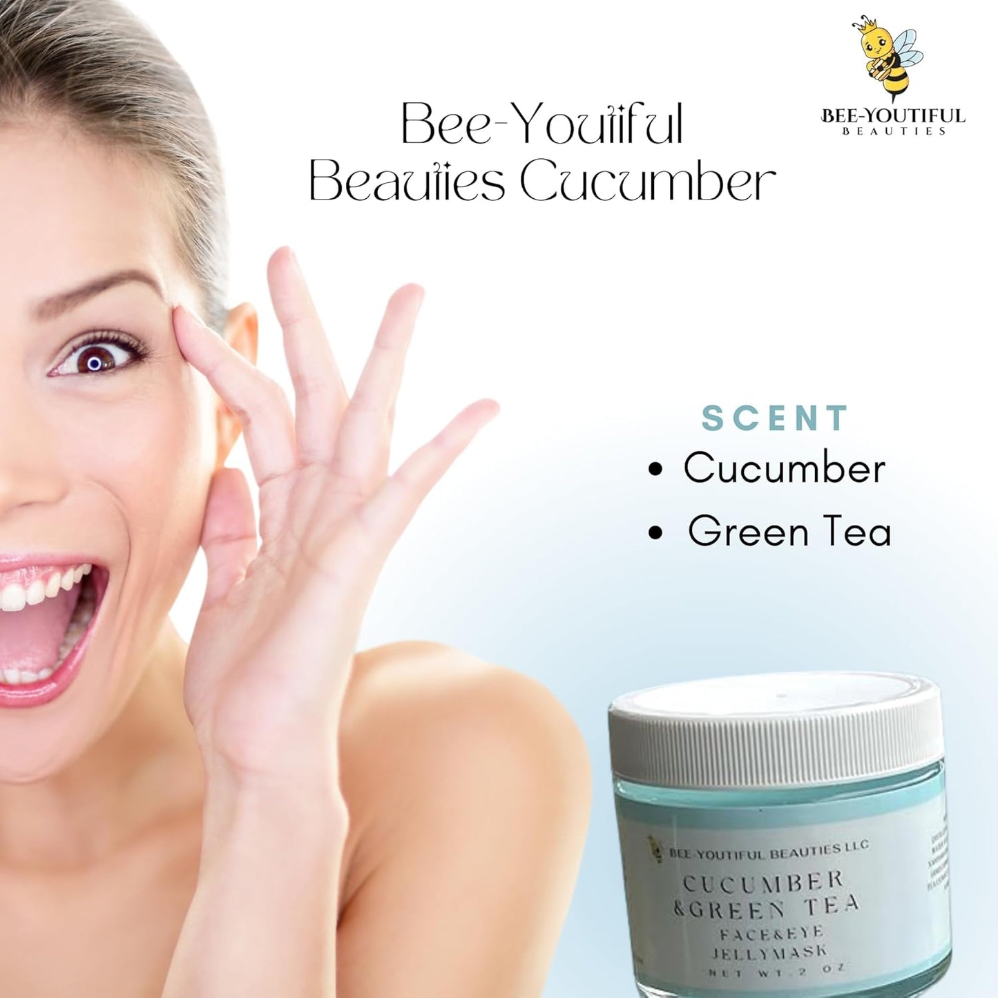 CUCUMBER & GREEN TEA JELLY FACE MASK image 8
