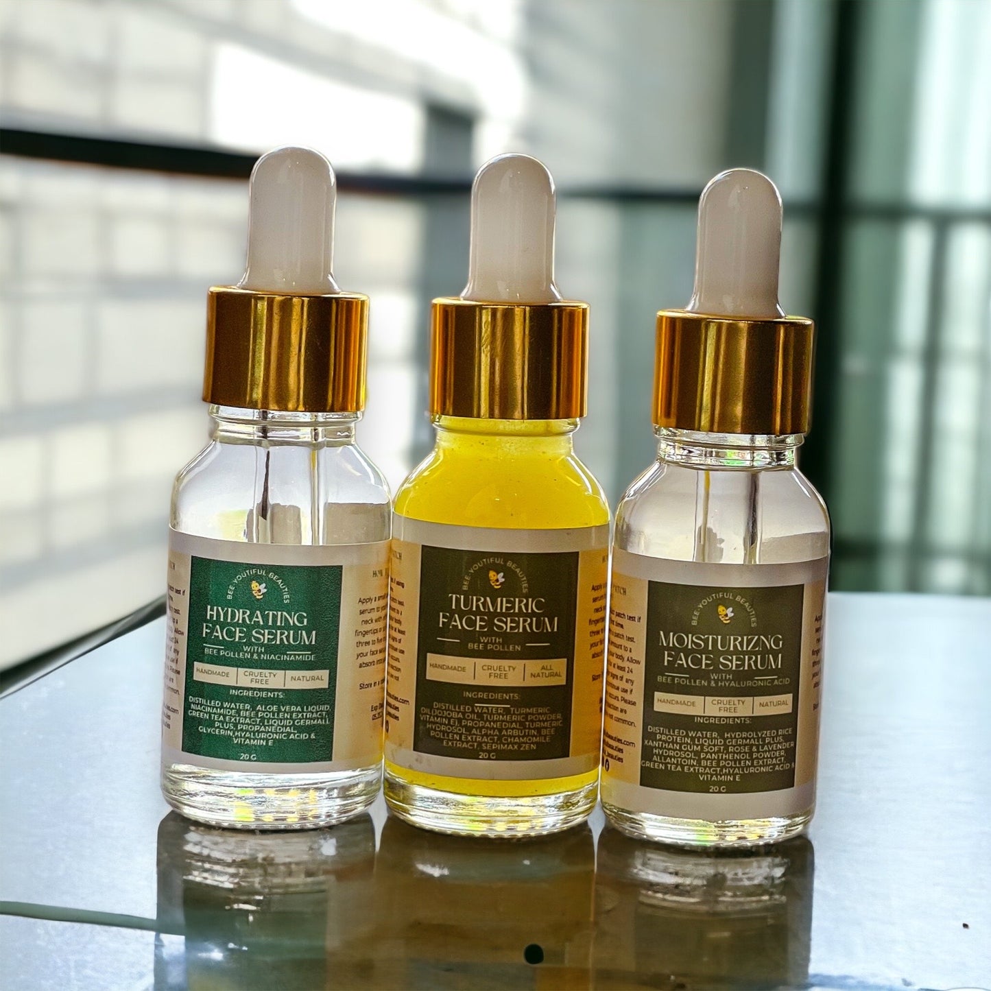 BEE-NECTAR | HYALURONIC ACID & BEE POLLEN MOISTURIZING FACE SERUM image 2