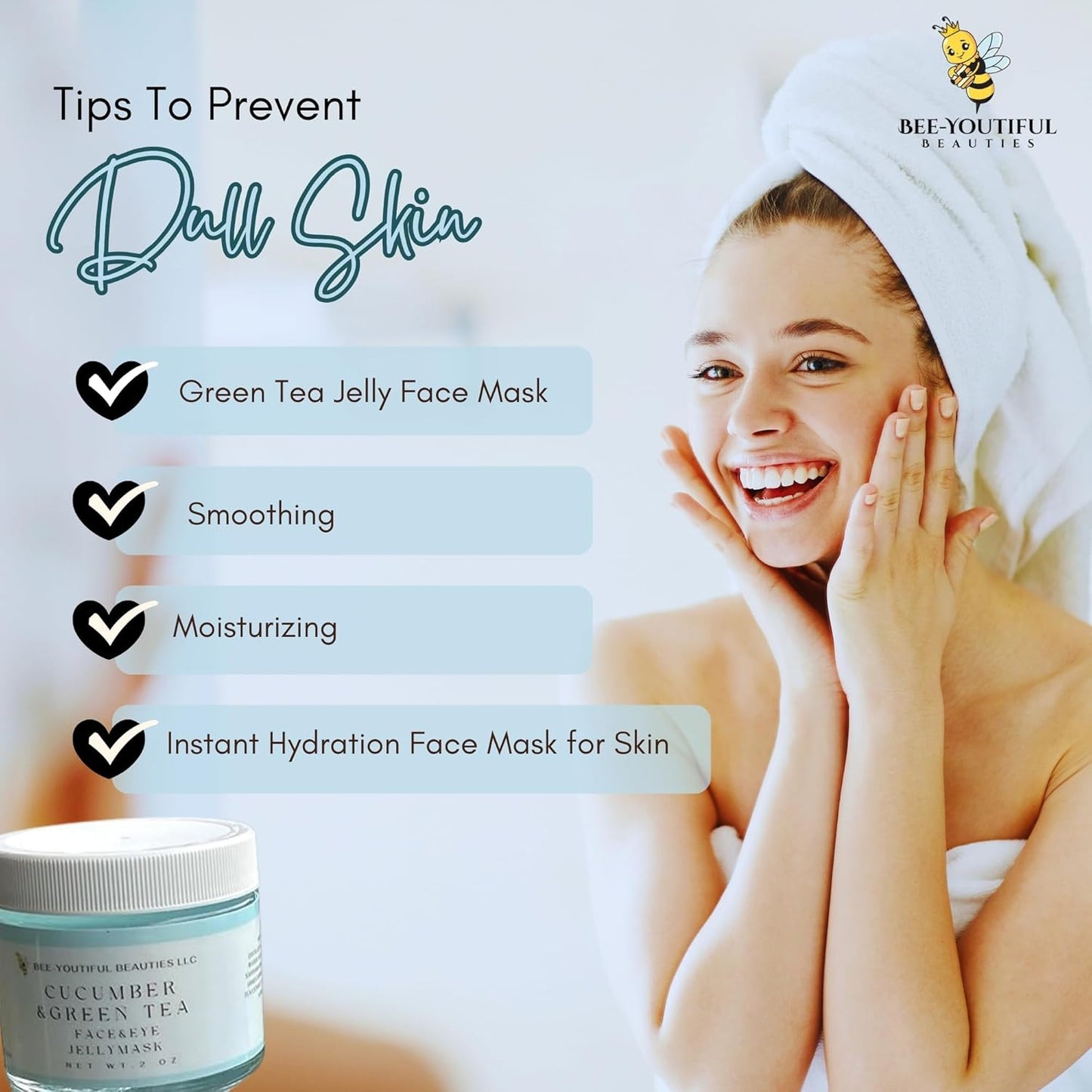 CUCUMBER & GREEN TEA JELLY FACE MASK image 7