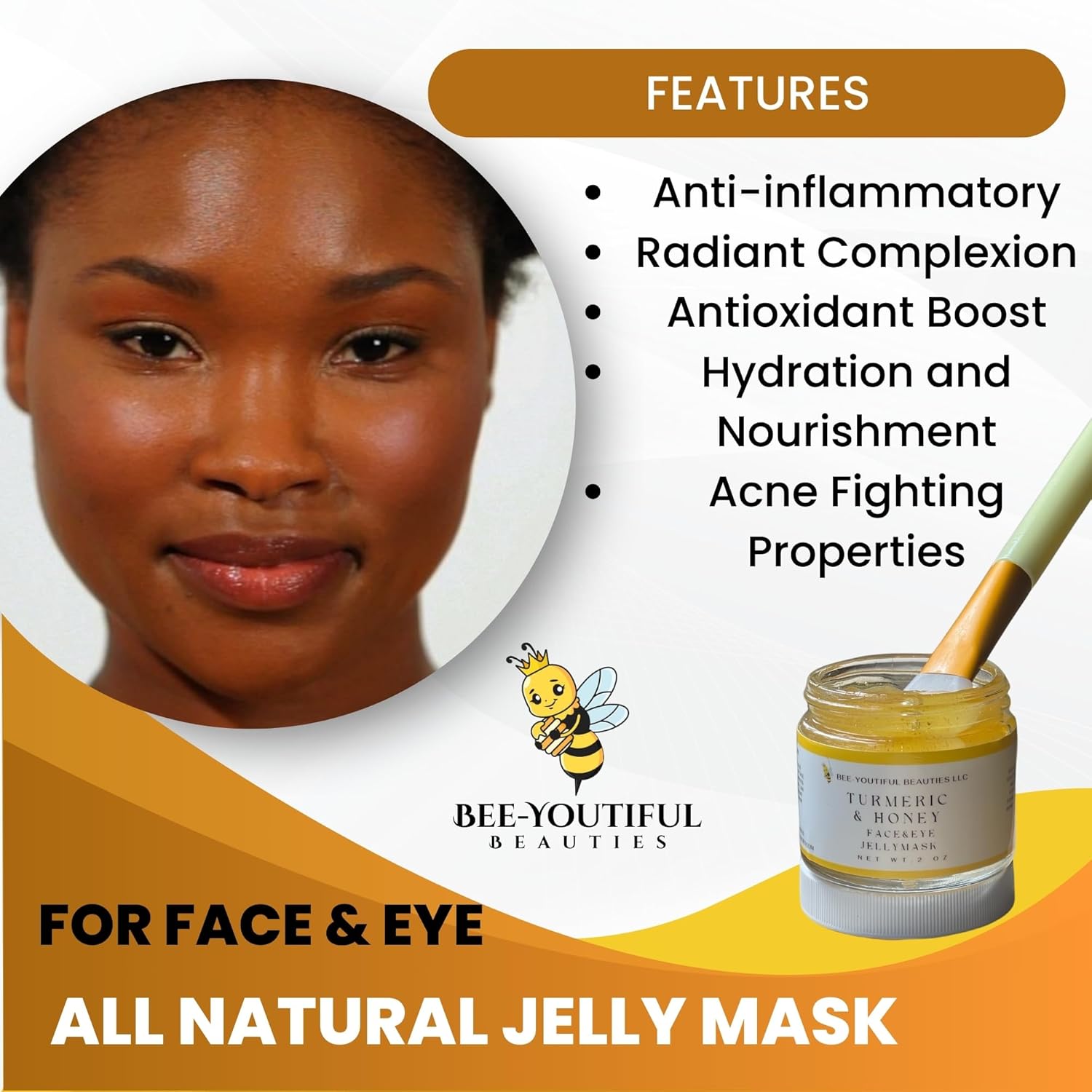 TURMERIC & HONEY JELLY FACE MASK image 4