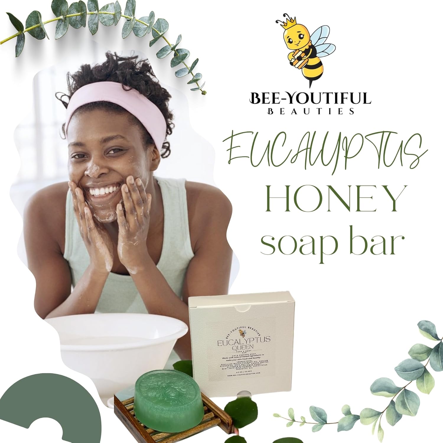 EUCALYPTUS HONEY BEE FACE BAR image 6