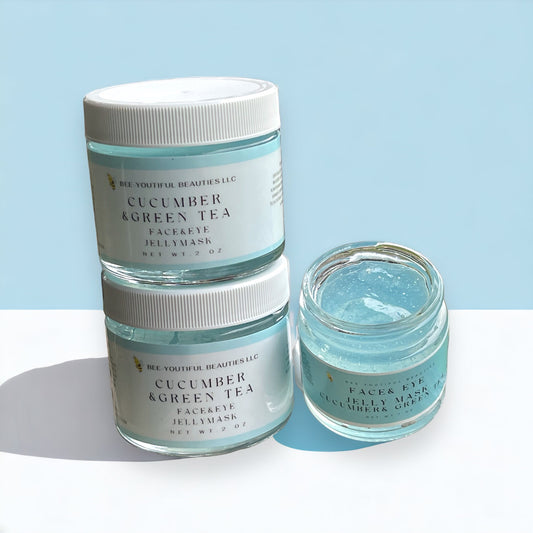 CUCUMBER & GREEN TEA JELLY FACE MASK image 0