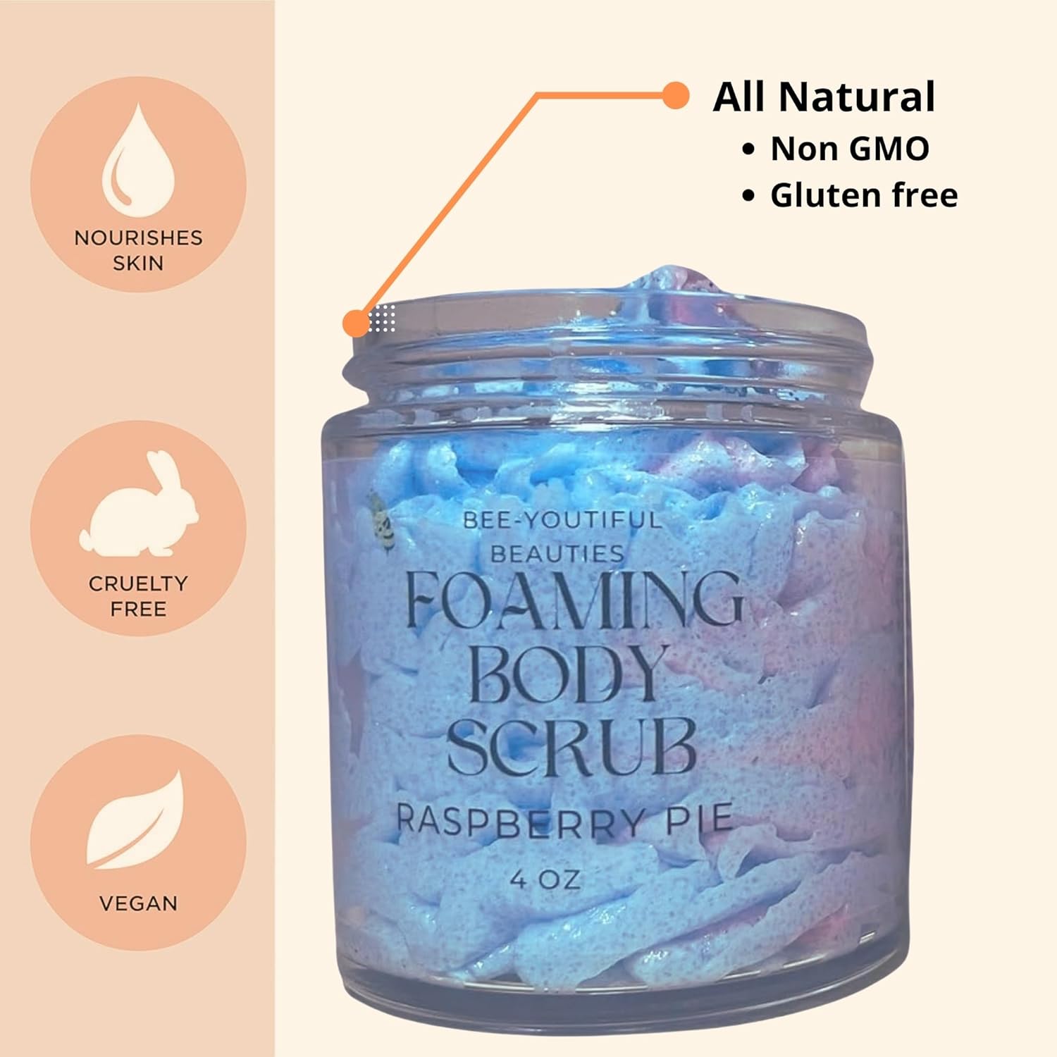 RASPBERRY PIE FOAMING BODY SCRUB image 6