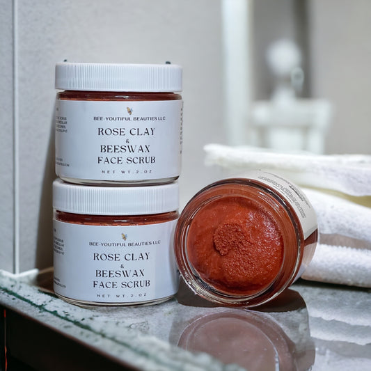 ROSE CLAY BEESWAX FACIAL SCRUB image 0