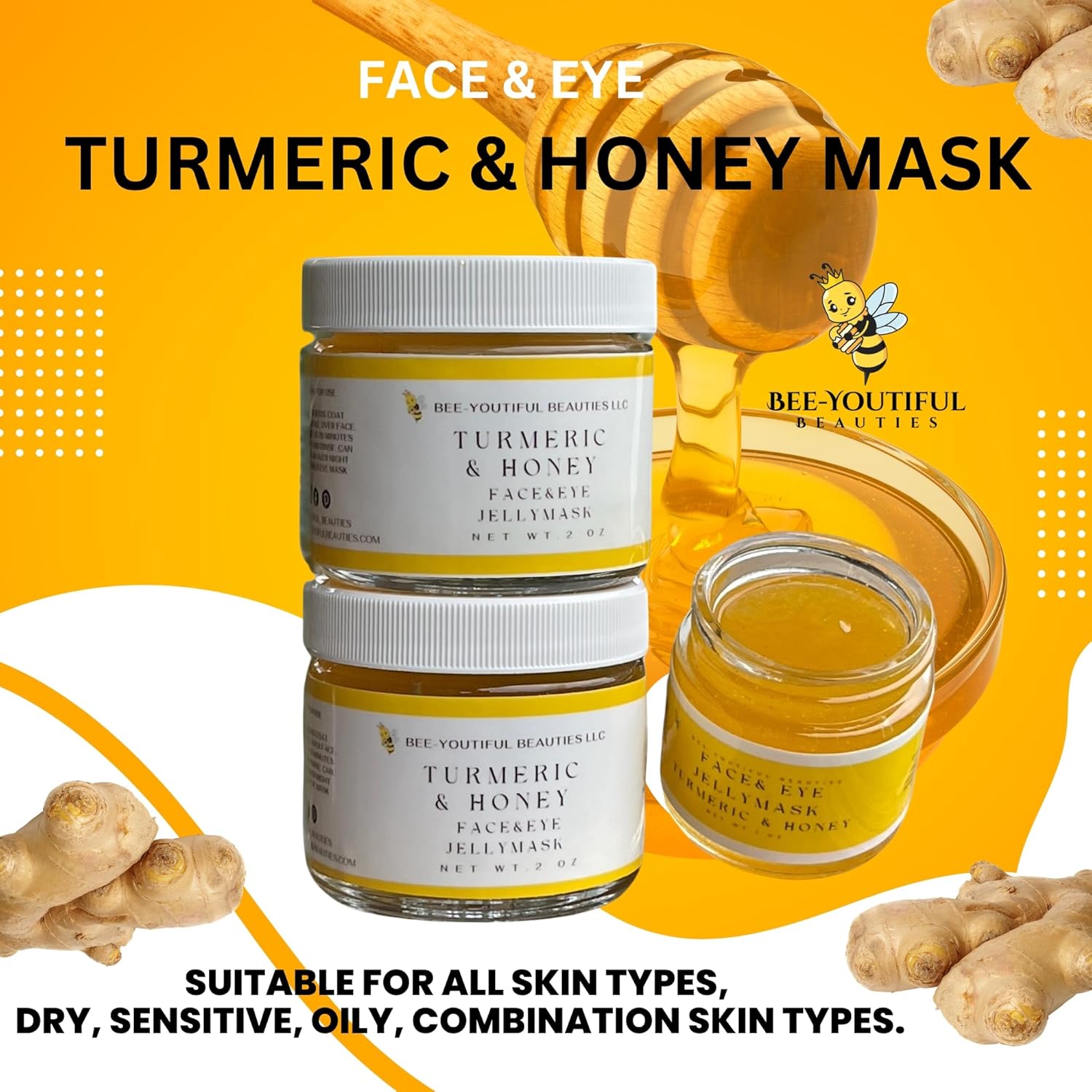 TURMERIC & HONEY JELLY FACE MASK image 6