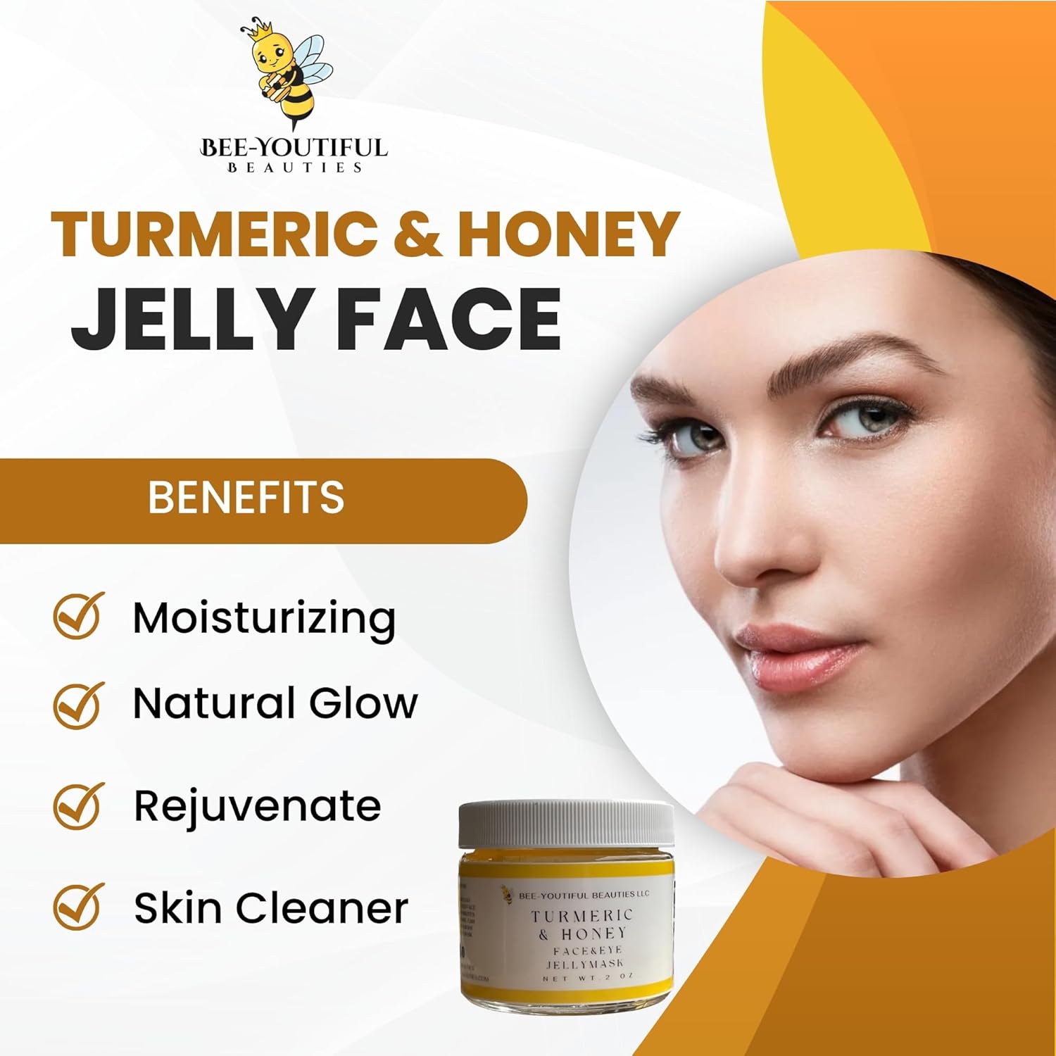 TURMERIC & HONEY JELLY FACE MASK image 3