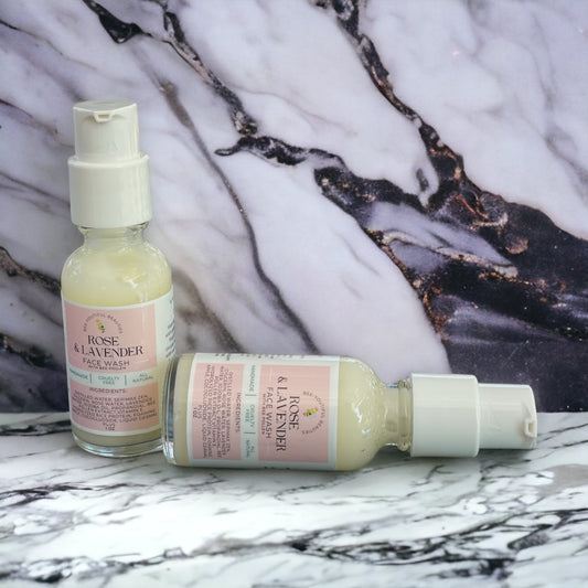 ROSE & LAVENDER FACE WASH W/ BEE POLLEN image 1