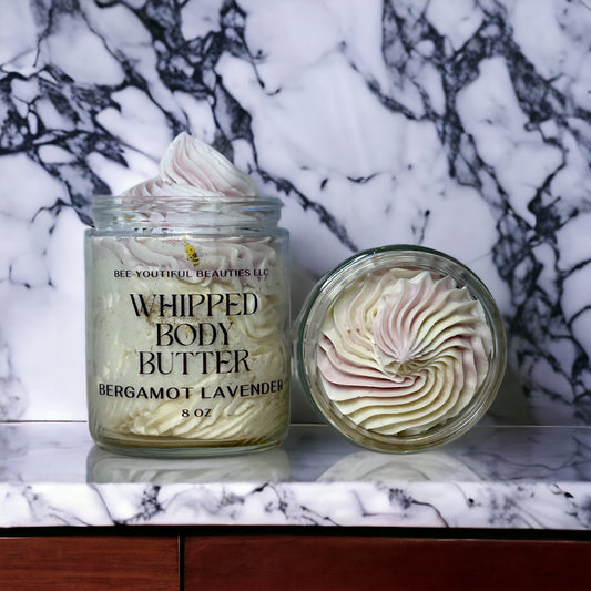 BERGAMOT LAVENDER WHIPPED SHEA + BEESWAX BODY BUTTER image 0
