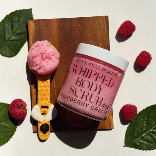 Raspberry Dream Whipped Beeswax & Honey Body Scrub
