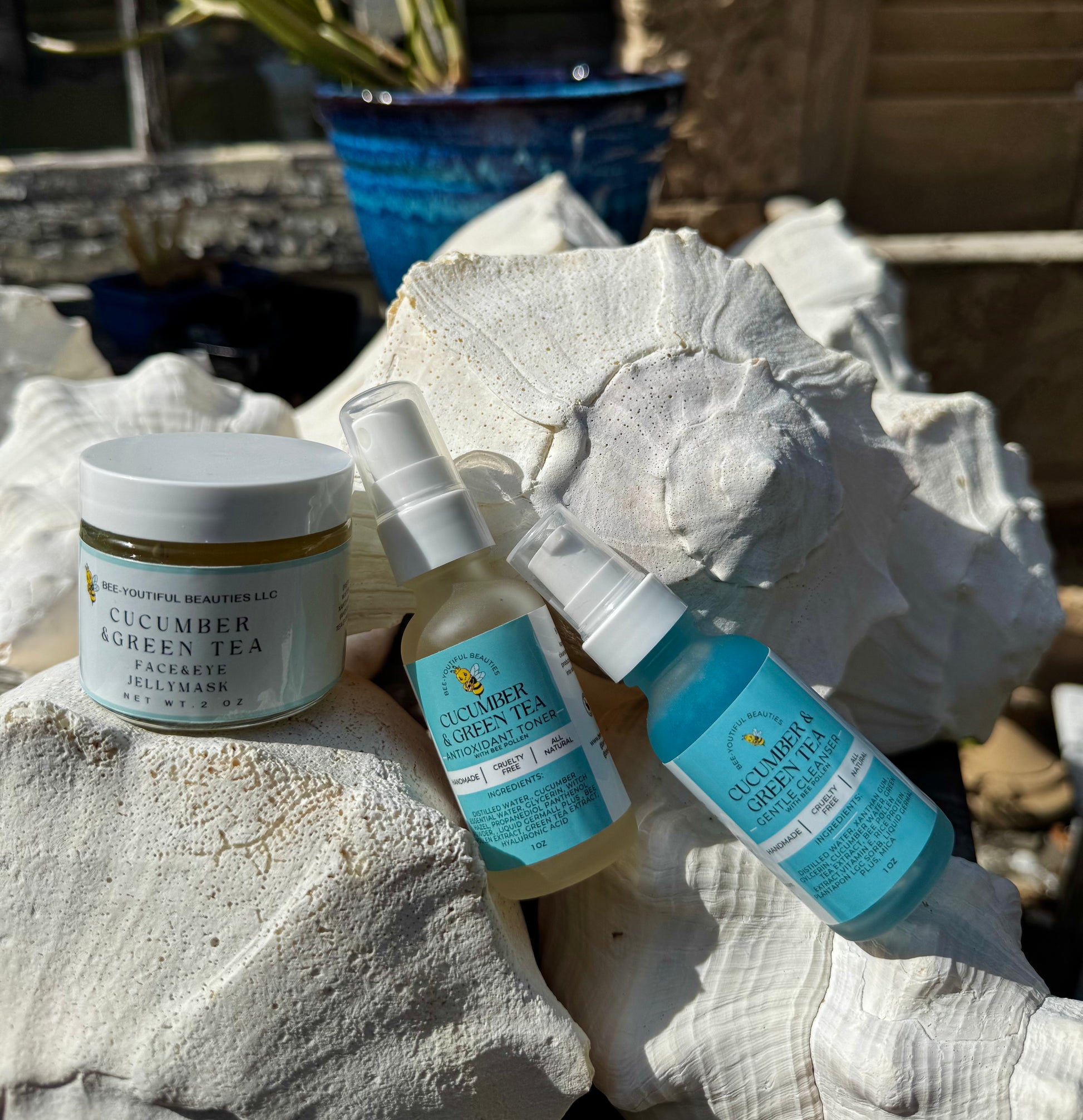 Reset Ritual Tea Deep Hydration Ritual Kit – Cucumber & Green Tea Skin Reset – Bee ...
