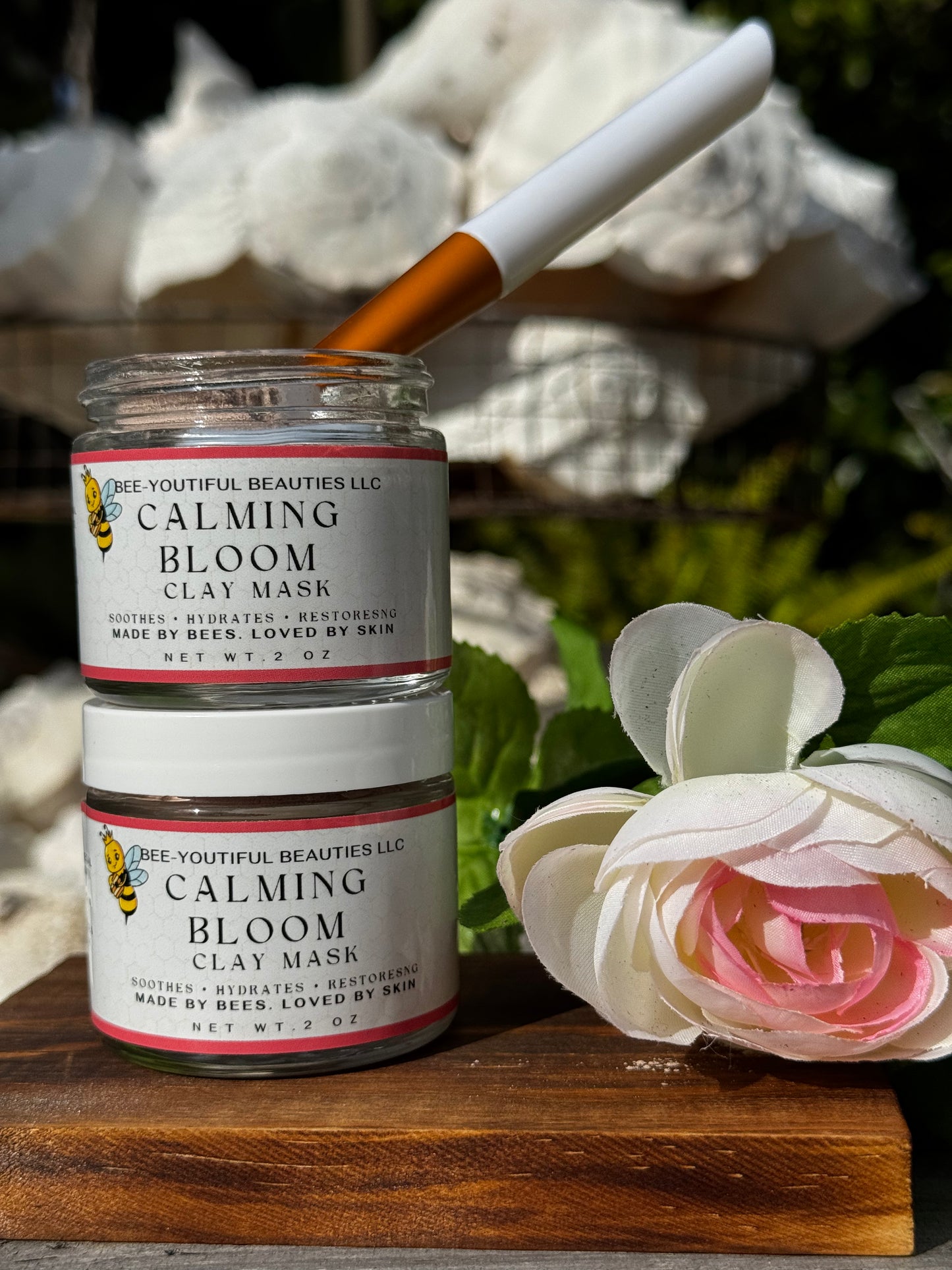 Calming Bloom Clay Mask + Bee Pollen+ Honey