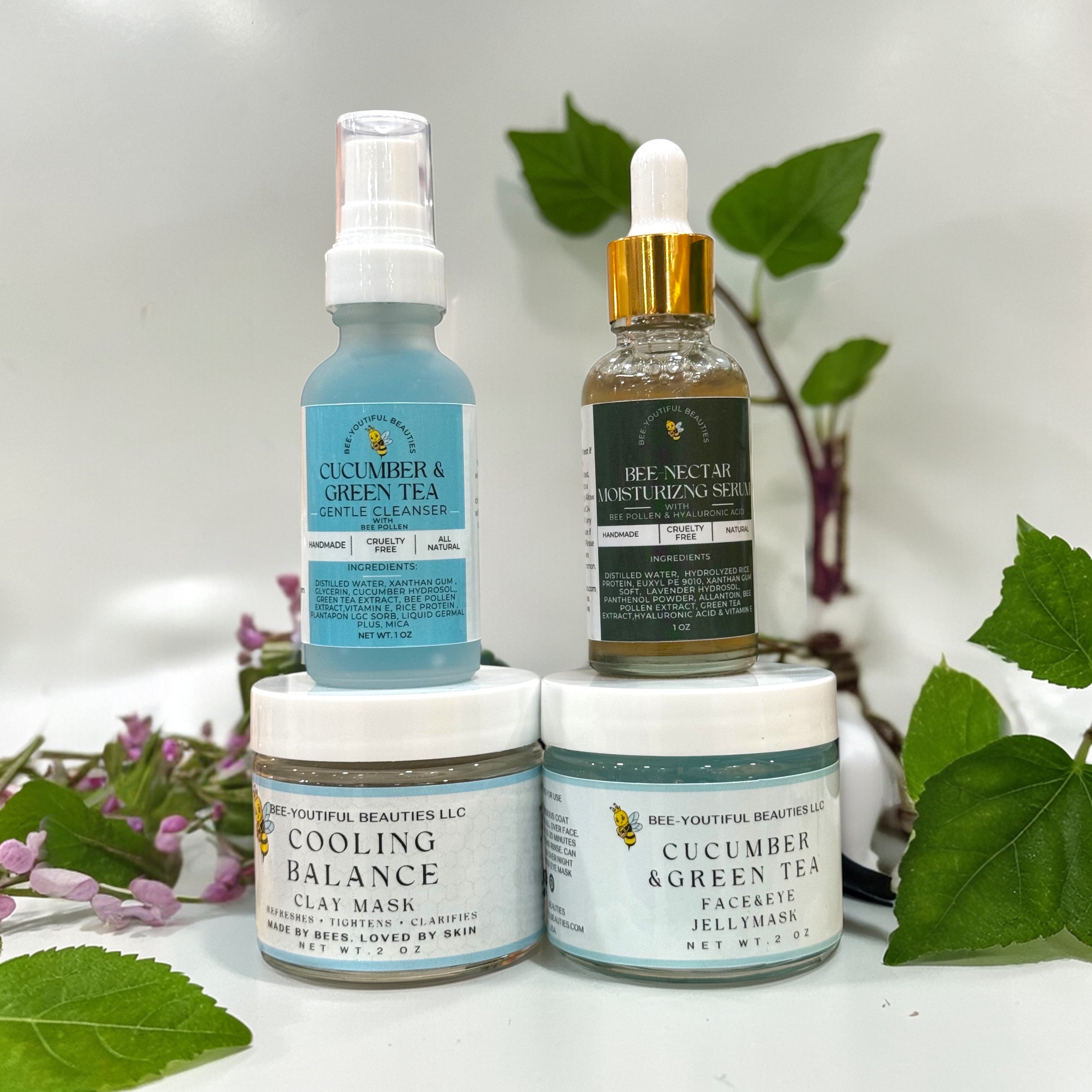 Deep Hydration Ritual Kit – Cucumber & Green Tea Skin Reset – Bee ...