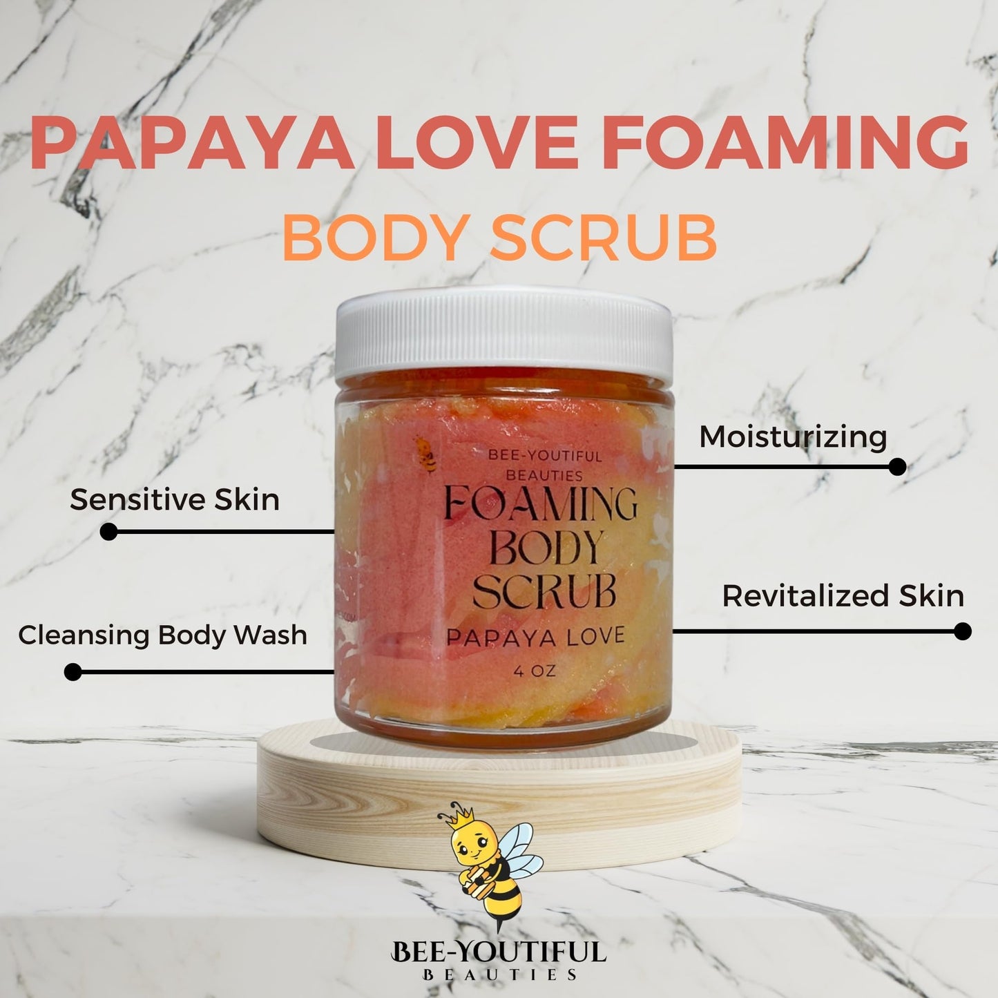 PAPAYA LOVE FOAMING BODY SCRUB image 3