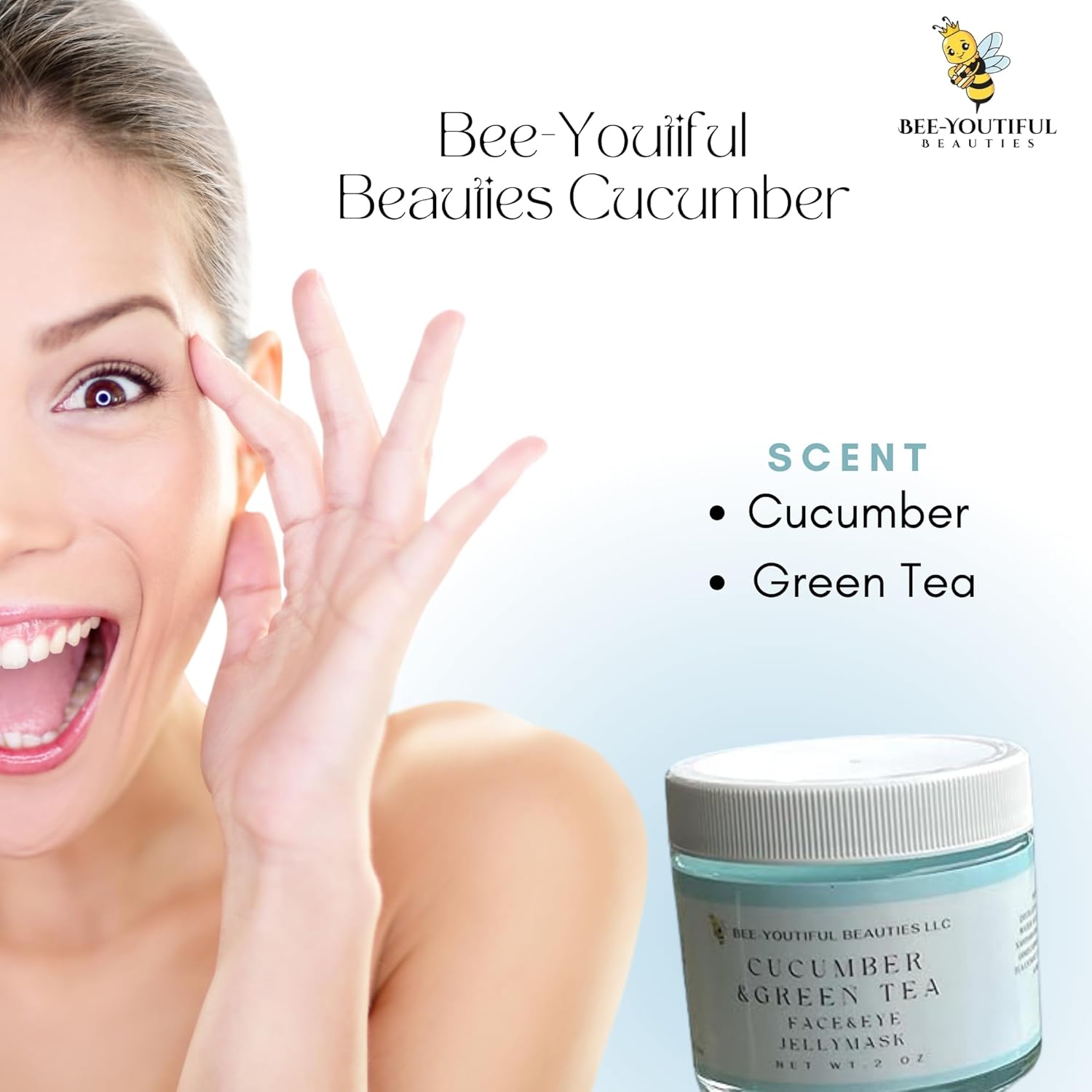 CUCUMBER & GREEN TEA JELLY FACE MASK image 8