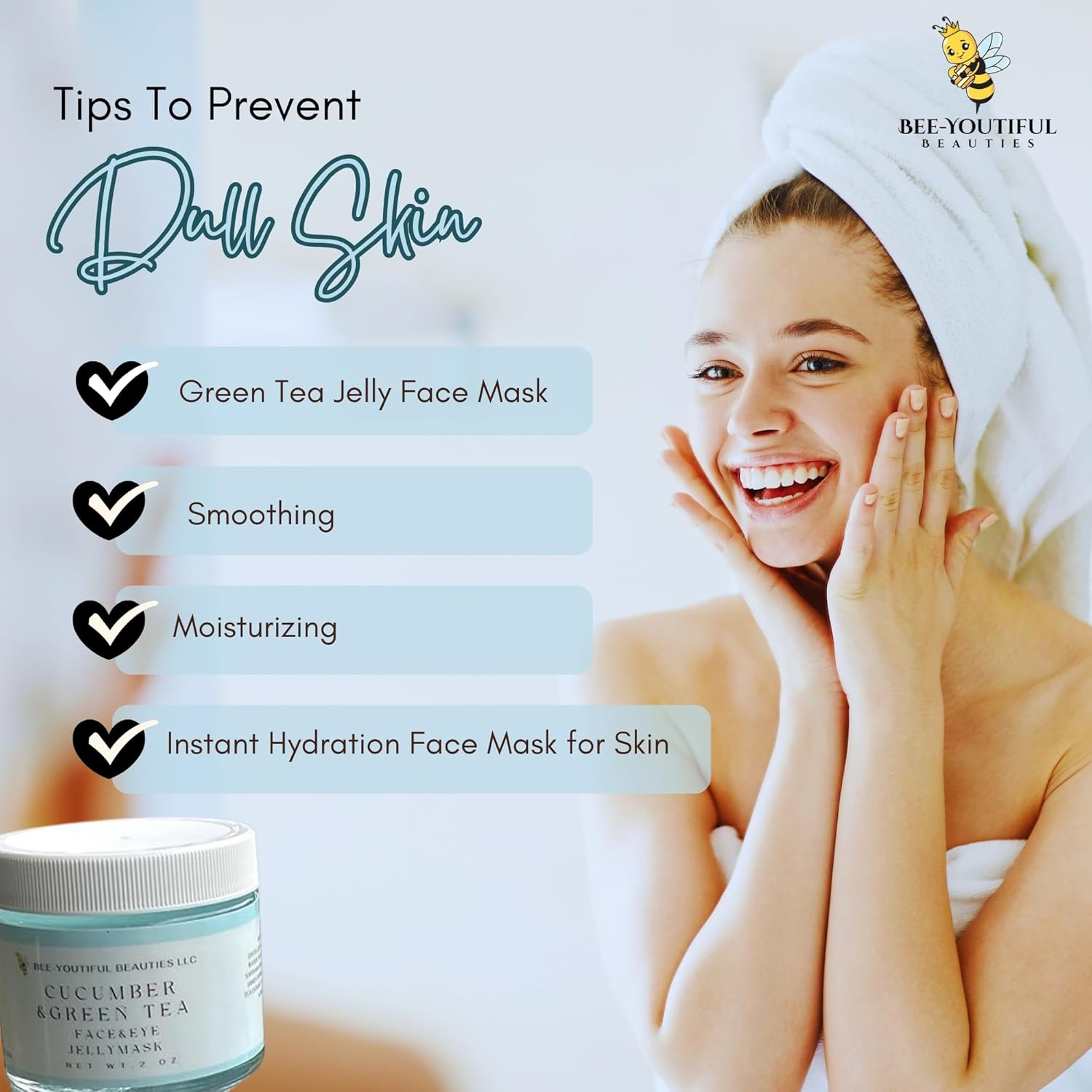 CUCUMBER & GREEN TEA JELLY FACE MASK image 7